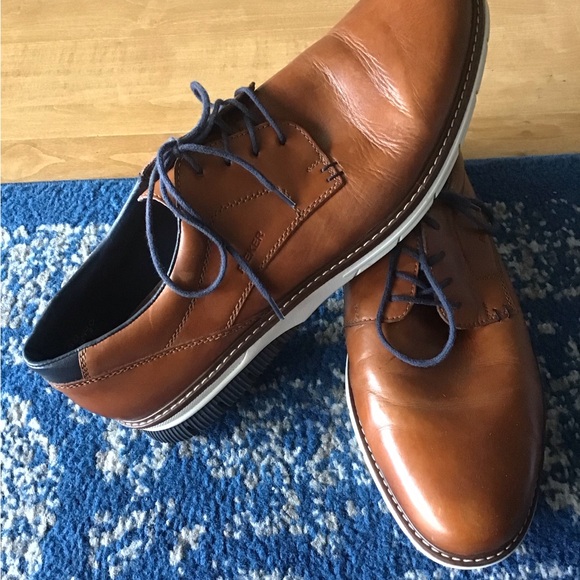 RIEKER Leather Derby Shoes